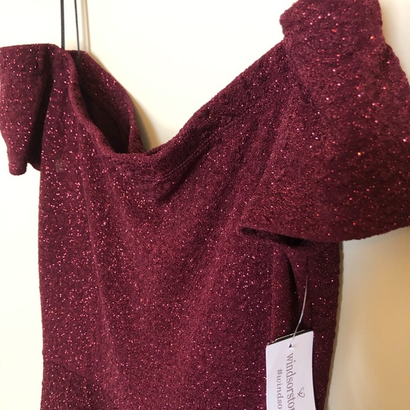 Sparkly burgundy dress - Picture 4 of 5